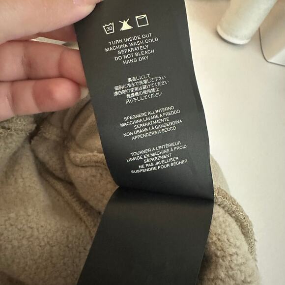 Fear of God Men's Beige Eternal Straight Leg Cotton Sweatpants Size XXL - Picture 12 of 16